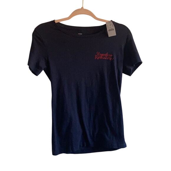 J. CREW NWT Collectors Hopeless Romantic Graphic Lover New Romantics T Swift Tee - Picture 1 of 7